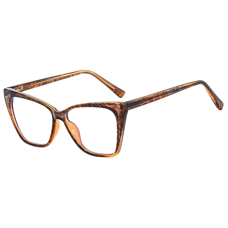 XJiea Luxury Brand Myopia Women Glasses Frame Designer Stitching Color Optical Eyewear Anti-blue Light Lenses Eyeglasses