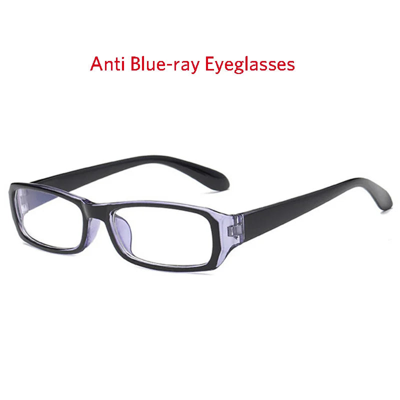 seemfly Pink Vintage Myopic Glasses Women Men Myopia Eyeglasses Black Frame Anti Blue-ray Ultra Light Short Sight Lenses Eyewear