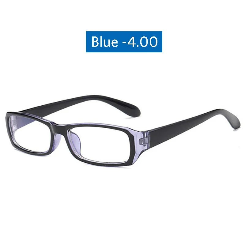 seemfly Pink Vintage Myopic Glasses Women Men Myopia Eyeglasses Black Frame Anti Blue-ray Ultra Light Short Sight Lenses Eyewear