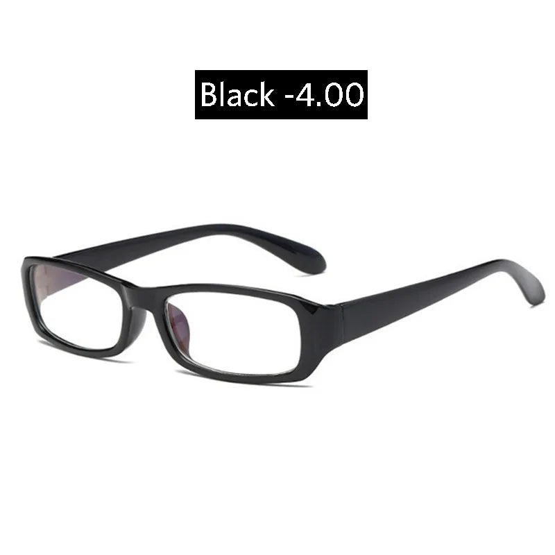 seemfly Pink Vintage Myopic Glasses Women Men Myopia Eyeglasses Black Frame Anti Blue-ray Ultra Light Short Sight Lenses Eyewear