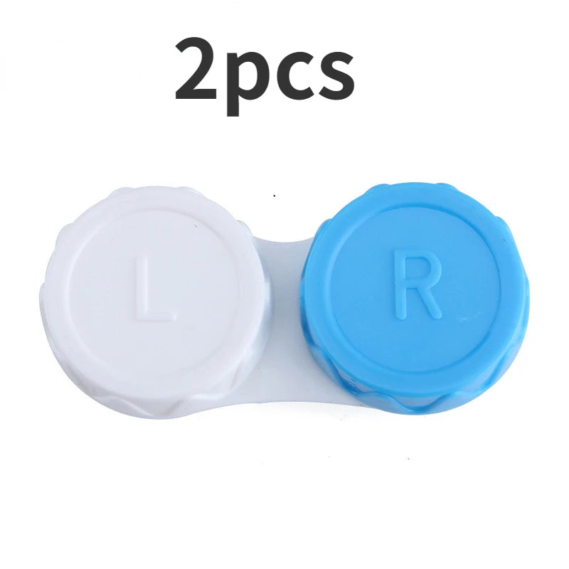 1/2PCS Glasses Cosmetic Contact Lenses Box Contact Lens Case for Eyes Travel Kit Holder Container Travel Accessories Wholesale