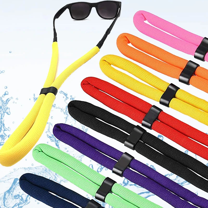 1 pz. Cinghie galleggianti per occhiali Catena in schiuma Antiscivolo Sport Acquatici Occhiali da sole Catena Corda per occhiali Corda per occhiali Supporto per cordino