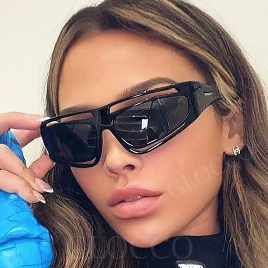 Occhiali da sole punk estetici anni 2000 da uomo e da donna, occhiali Y2K, fantastici occhiali da ciclismo, occhiali da sole con tecnologia futuristica, occhiali da sole per bicicletta, occhiali da sole con occhio di gatto