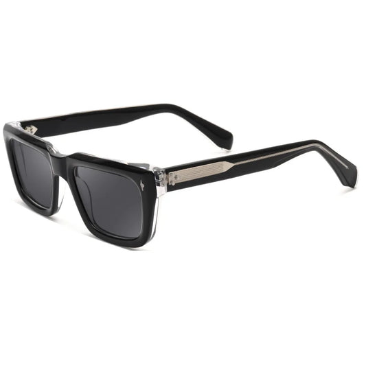 2022 High Quality Thick Acetate Sunglasses Men Brand Designer Rivet Square Sun Glasses For Women Oversized UV400 Shades Male