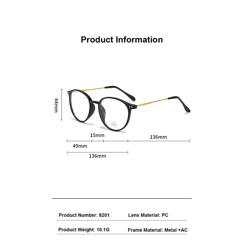 2024 New Classic Round  Anti-blue Light Glasses Women Pink Lenses For Female Summer Outdoor Accessory Eyewear