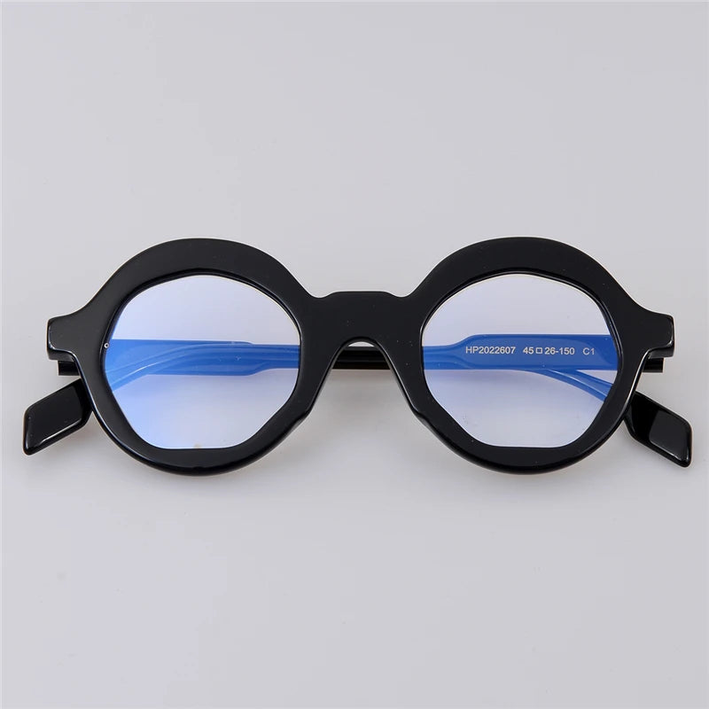 Acetate Colorful Round Eyeglass Frames Men Glasses Women Prescription Glasses Eye Glasses Frames for Men Bijziendheid Bril Heren