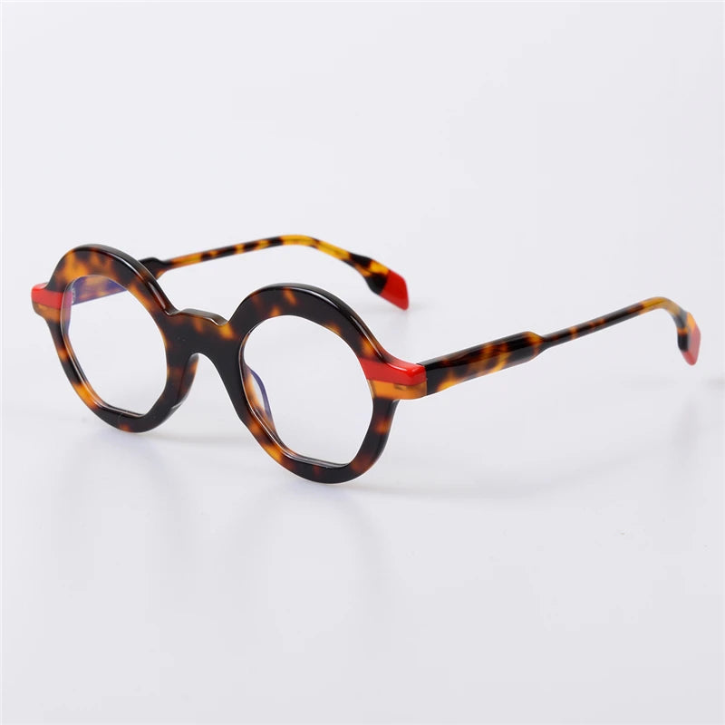 Acetate Colorful Round Eyeglass Frames Men Glasses Women Prescription Glasses Eye Glasses Frames for Men Bijziendheid Bril Heren
