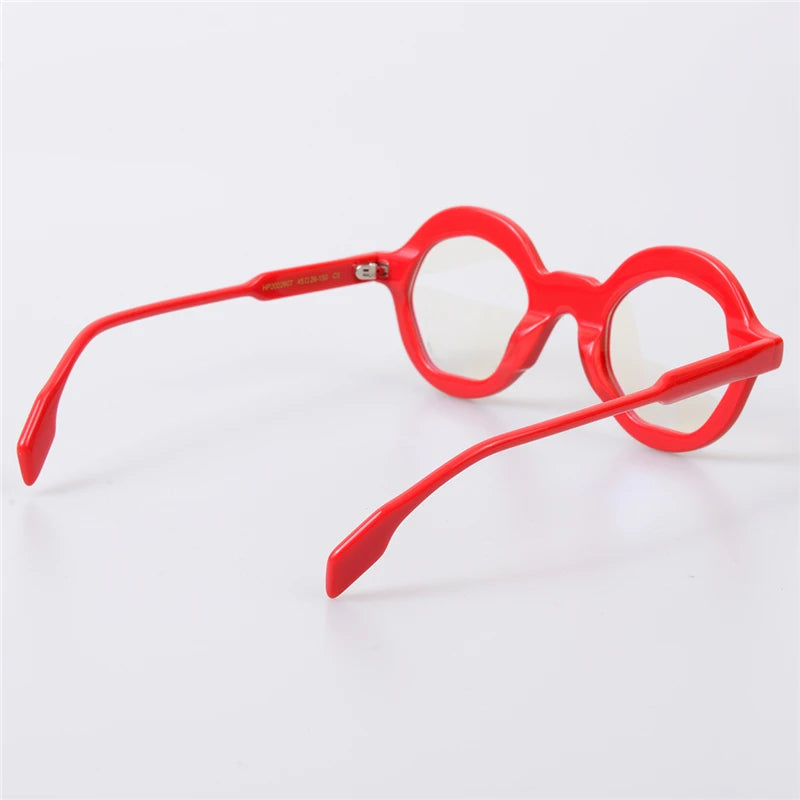 Acetate Colorful Round Eyeglass Frames Men Glasses Women Prescription Glasses Eye Glasses Frames for Men Bijziendheid Bril Heren
