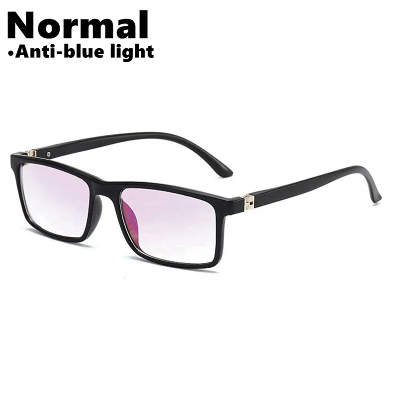 Anti Blue Light Bifocal Reading Glasses Men Women Presbyopic anti-fatigue Magnifying Square full frame black +1.5 +2.5