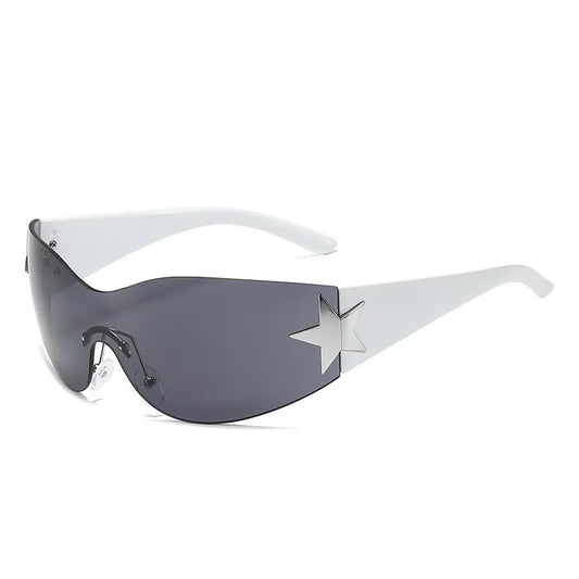 Anti-reflective Luxury Sunglasses for Women Trendy Shield Wrap Around Sunglasses Oversized Outdoors Travel Driving Sun Eyewear