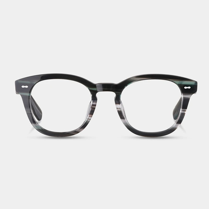 Blue Light Blocking Glasses Cary Grant Patchwork Acetate Eyeglass Frames Mens Brand Designer Prescription Glasses Women Oliver