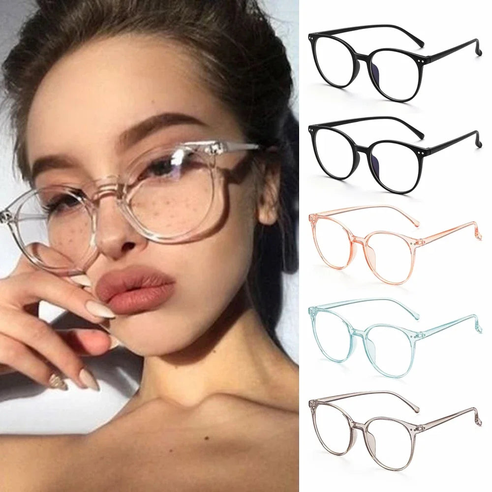 Blue Light Glasses PC Frame Resin Lens Anti Blue Light Blocking Radiation Sunglasses Unisex Trend Clear Lenses Computer Glasses