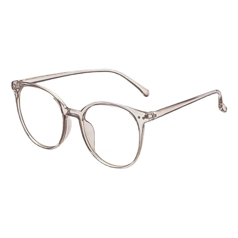 Blue Light Glasses Women PC Frame Resin Lens Anti Blue Light Blocking Radiation Trend Clear Lenses Transparent Optical Spectacle