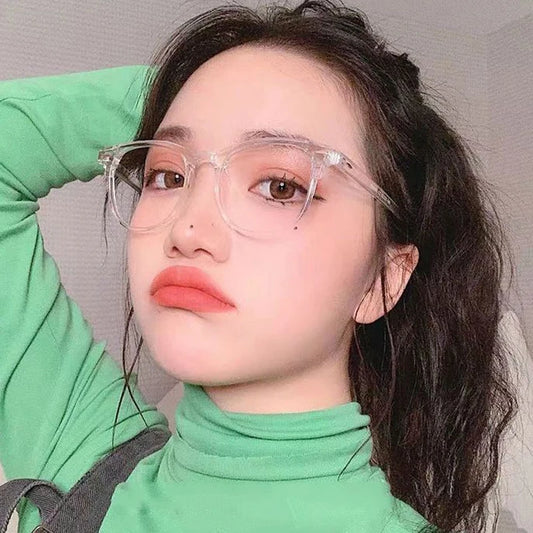 Casual Women Anti-blue Light Myopia Glasses Computer Goggles Protection Eye Diopter 0 To -4.0 Oval Frame for Men Eyeglasses