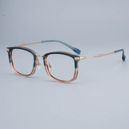 Classical Stylish  Square Glasses Frames Men Aesthetic Sunglasses Women Luxury Titanium Eyewear  Color Lenses Eyeglasses
