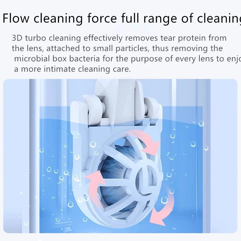 Contact Lens Washer Luxury Gradient Contact Lenses Cleaning Tools Portable Contact Lens Cleaner Ultrasonic Automatic Cleaner