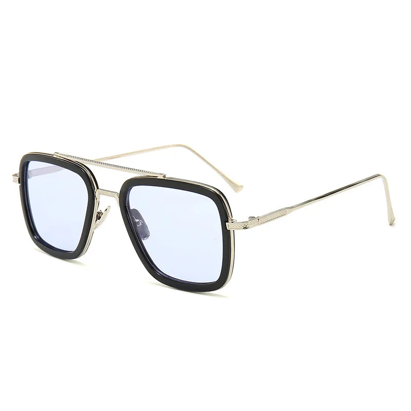 Square Frame Sun Glasses Men's Trendy Metal Sunglasses Vintage Luxury Designer Sunglasses Womens Gafas De Sol gg