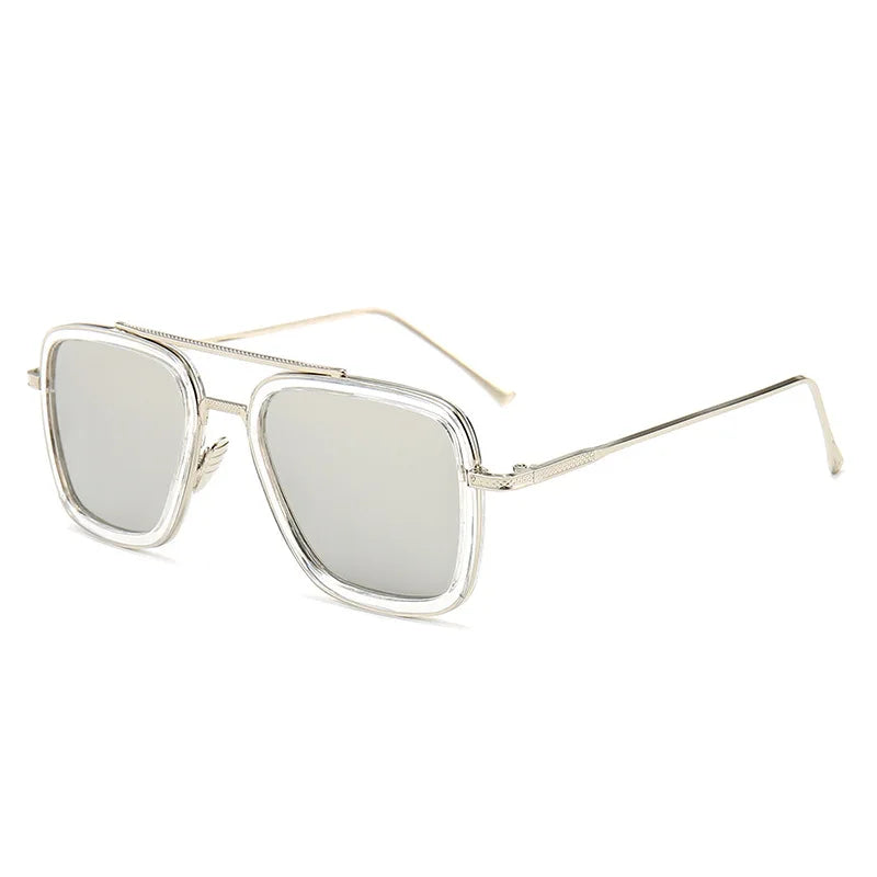 Square Frame Sun Glasses Men's Trendy Metal Sunglasses Vintage Luxury Designer Sunglasses Womens Gafas De Sol gg