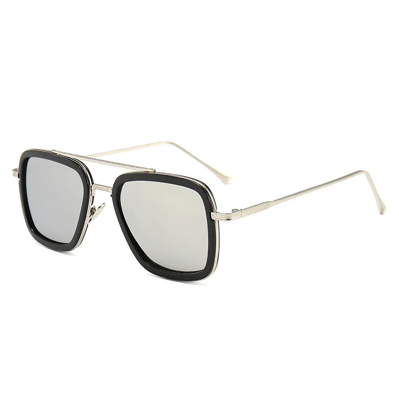 Square Frame Sun Glasses Men's Trendy Metal Sunglasses Vintage Luxury Designer Sunglasses Womens Gafas De Sol gg