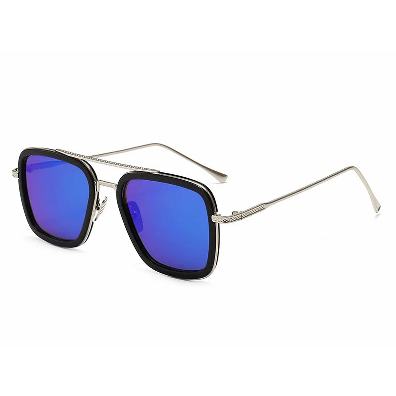 Square Frame Sun Glasses Men's Trendy Metal Sunglasses Vintage Luxury Designer Sunglasses Womens Gafas De Sol gg