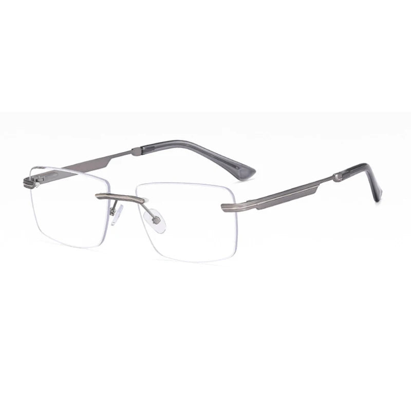 Titanium Rimless Eyeglasses Frame Brand designer Men Glasses Reading Glasses Optical Prescpriton Lenses Glasses