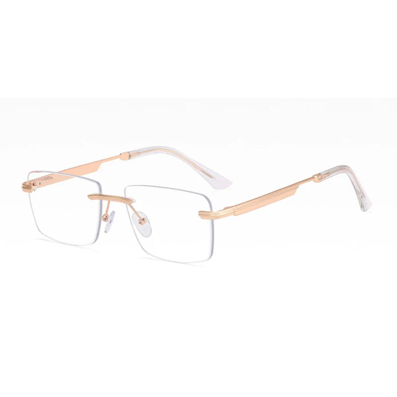 Titanium Rimless Eyeglasses Frame Brand designer Men Glasses Reading Glasses Optical Prescpriton Lenses Glasses