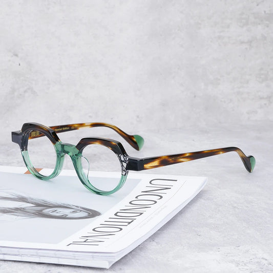 Vintage Frame Polygon eyeglasses Men 2022 Classic Luxury Brand Designer Trend Travel eyeGlasses For Female