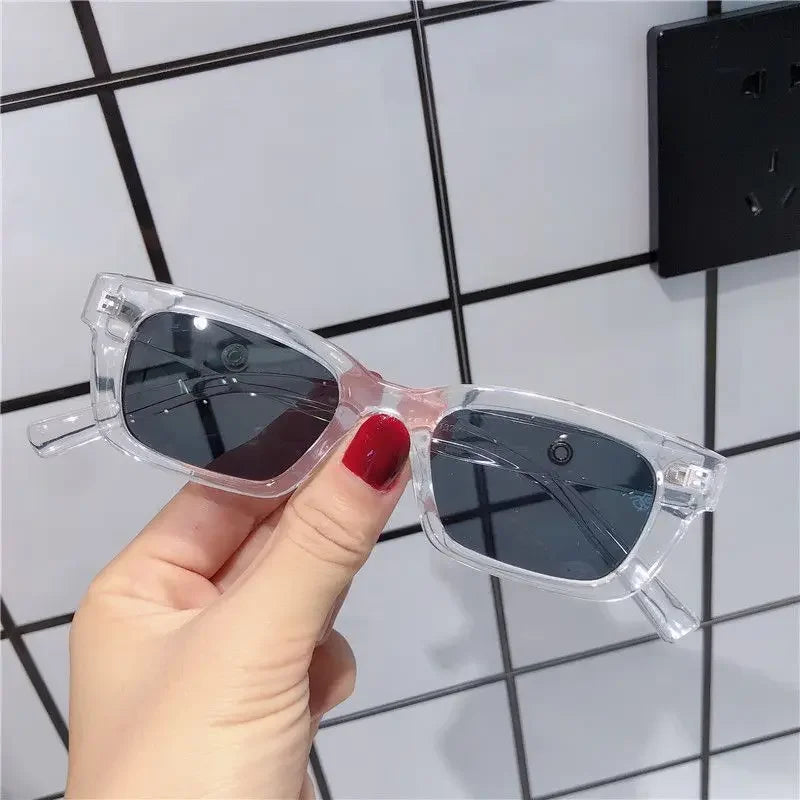 Vintage Sunglasses Women Brand Designer Retro Rectangle Sun Glasses Female Ins Popular Colorful Square Eyewear UV400