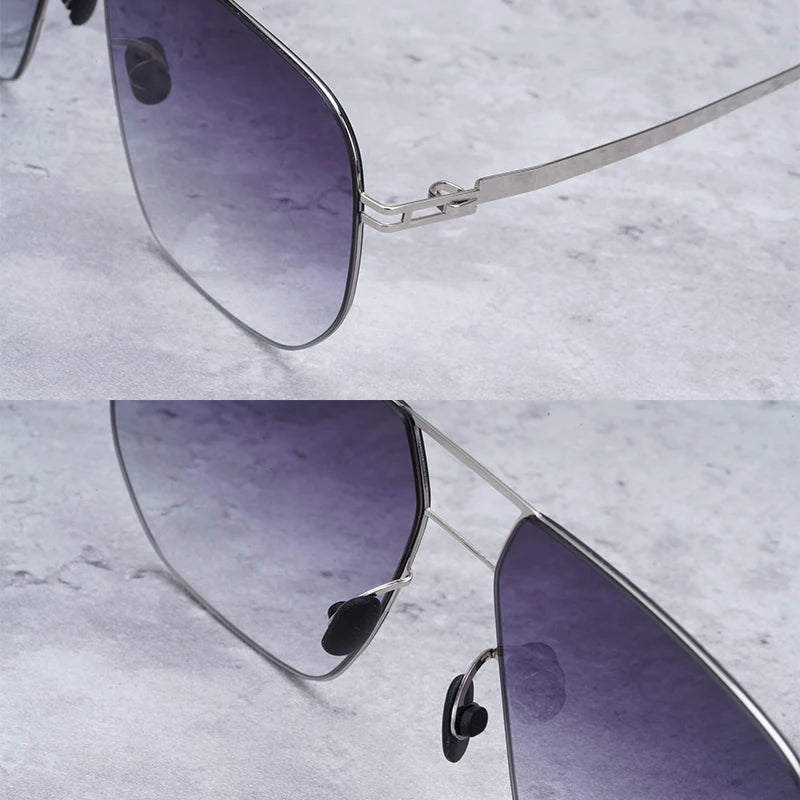Germany Brand Designer Sunglasses Men Woman Sun Glasses Trendy Light Stainless Steel Sunglasses Tinted Sunglasses