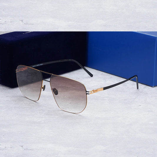 Germany Brand Designer Sunglasses Men Woman Sun Glasses Trendy Light Stainless Steel Sunglasses Tinted Sunglasses