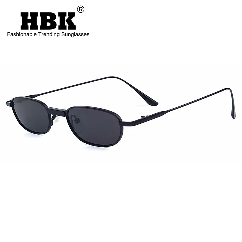 HBK New Retro Polarized Sunglasses Men Small Frame Tac Lenses Punk Sun Glasses Women Fishing Outdoor Party Eyeglasses