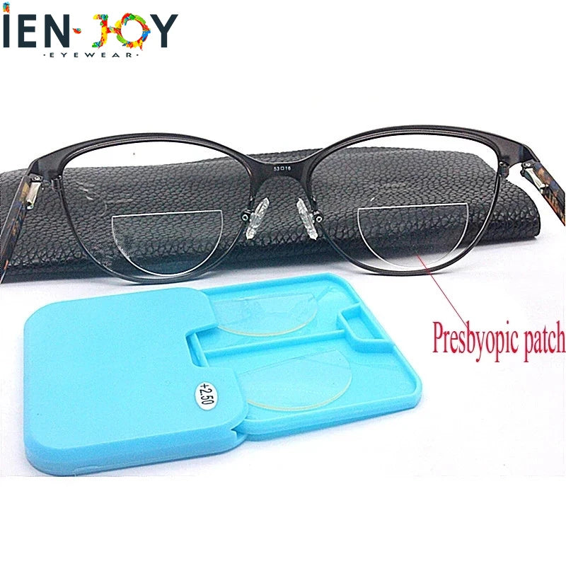 IENJOY Liquid Silicone Bifocal Lens Stick-on Bifocal Lenses Reusable Reading Glasses Sunglasses With Diopters Presbyopic Lens