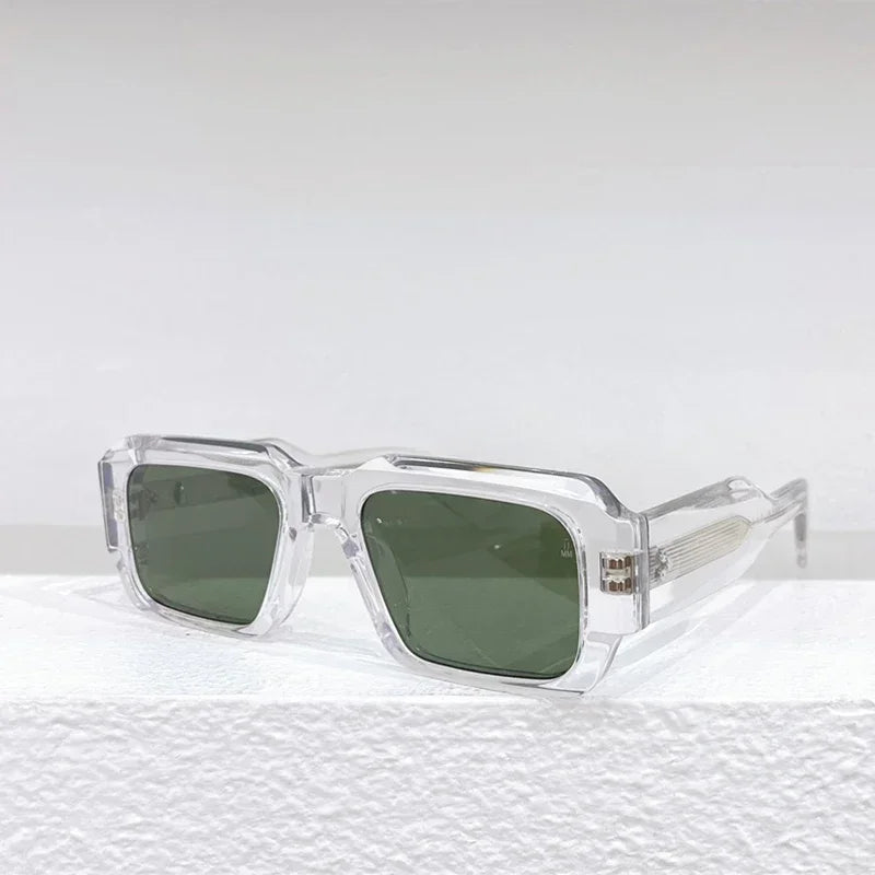 JMM MIGLIA Sunglasses for Men Vintage Square Acetate Luxury Designer Sunglasses Women Sun Glasses Blue Lenses Sunglass