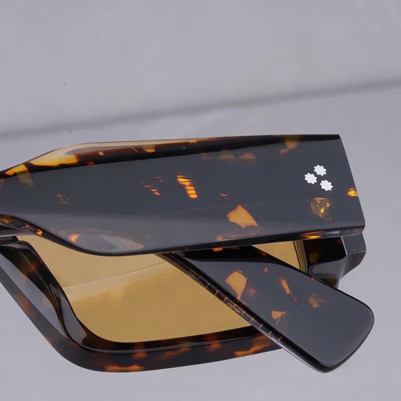 JMM MIGLIA Sunglasses for Men Vintage Square Acetate Luxury Designer Sunglasses Women Sun Glasses Blue Lenses Sunglass