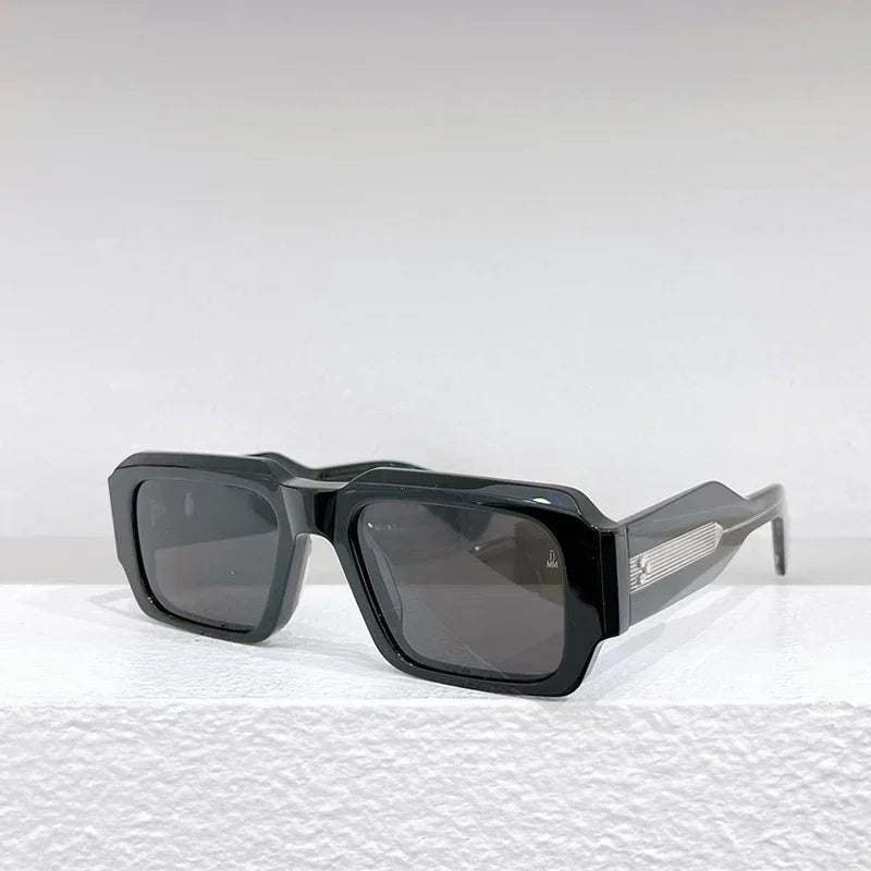 JMM MIGLIA Sunglasses for Men Vintage Square Acetate Luxury Designer Sunglasses Women Sun Glasses Blue Lenses Sunglass