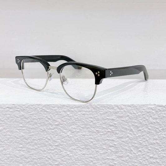 Lemtosh Myopia Glasses Women Japanese Acetate Alloy Glasses Frame Men Round Glasses Prescription Glasses Spectacle Frames Men