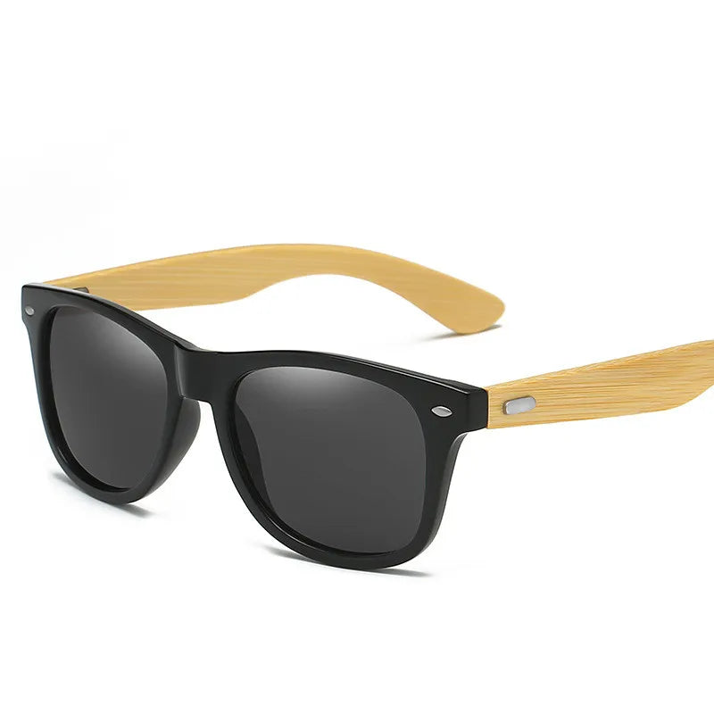 Luxury Designer Wooden Bamboo Sunglasses Classic Male Driving Riding UV400 Sports Sun Glasses Men Eyewear Eyeglasses
