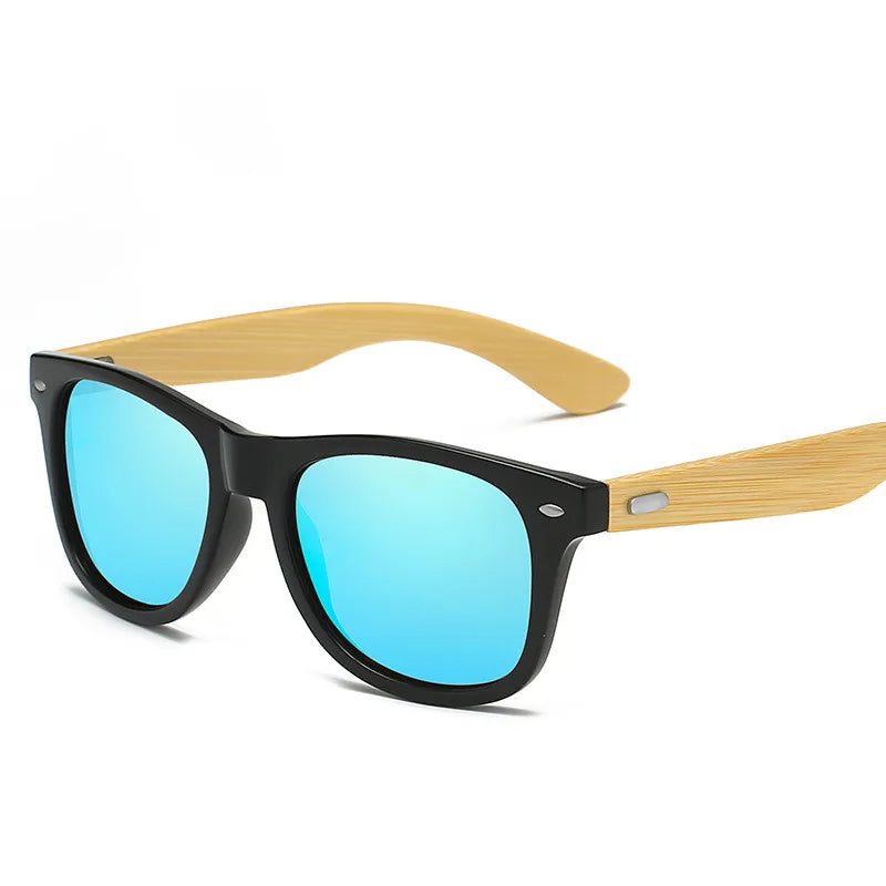 Luxury Designer Wooden Bamboo Sunglasses Classic Male Driving Riding UV400 Sports Sun Glasses Men Eyewear Eyeglasses