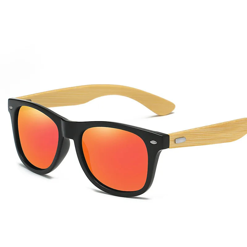 Luxury Designer Wooden Bamboo Sunglasses Classic Male Driving Riding UV400 Sports Sun Glasses Men Eyewear Eyeglasses