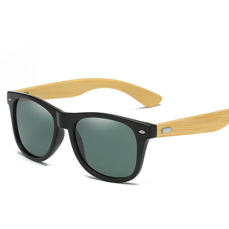 Luxury Designer Wooden Bamboo Sunglasses Classic Male Driving Riding UV400 Sports Sun Glasses Men Eyewear Eyeglasses