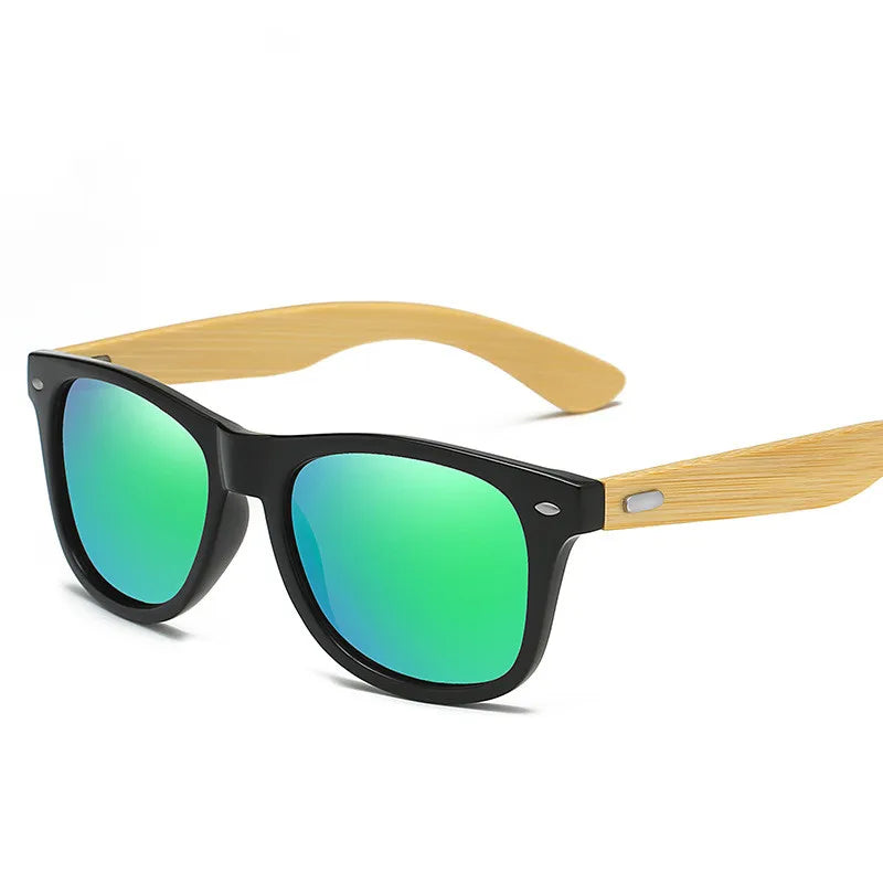 Luxury Designer Wooden Bamboo Sunglasses Classic Male Driving Riding UV400 Sports Sun Glasses Men Eyewear Eyeglasses