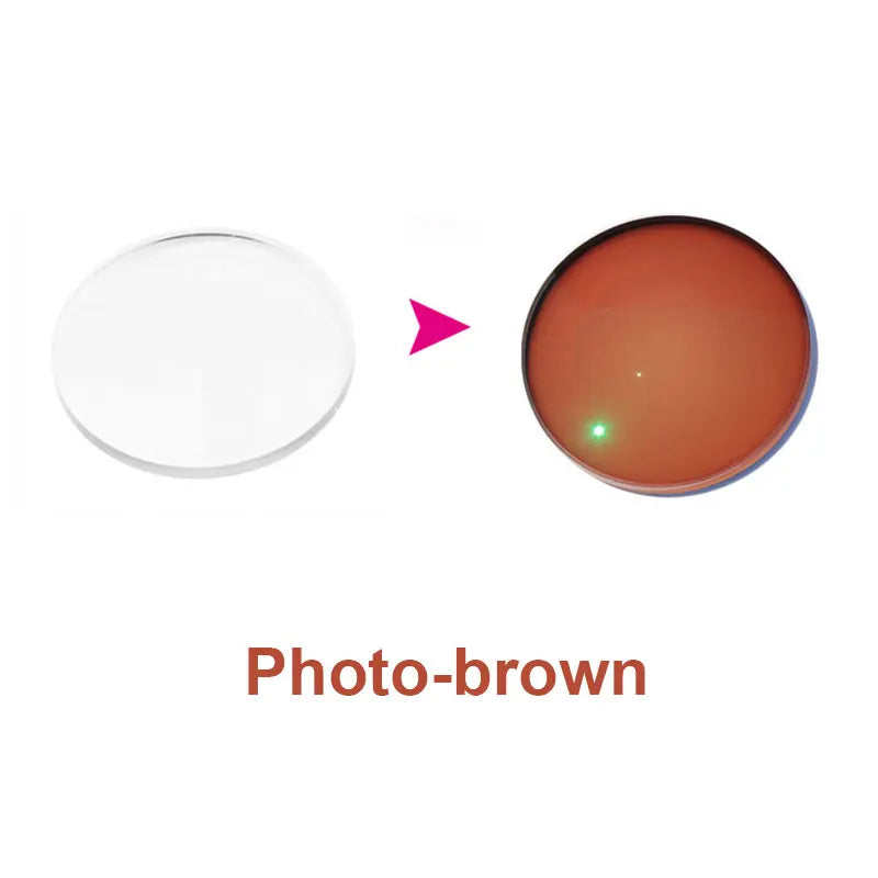 MR-8 Super Tough Photochromic Digital Free-form Progressive Aspheric Prescription Lenses for Diamond Cutted Rimless Glasses