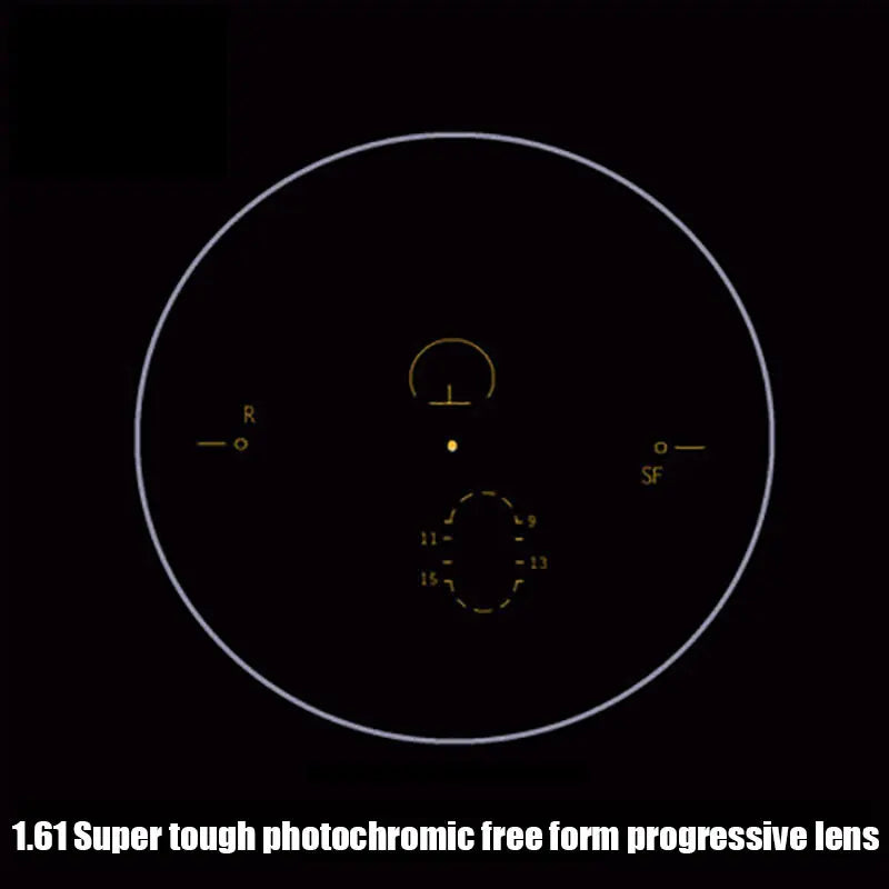 MR-8 Super Tough Photochromic Digital Free-form Progressive Aspheric Prescription Lenses for Diamond Cutted Rimless Glasses