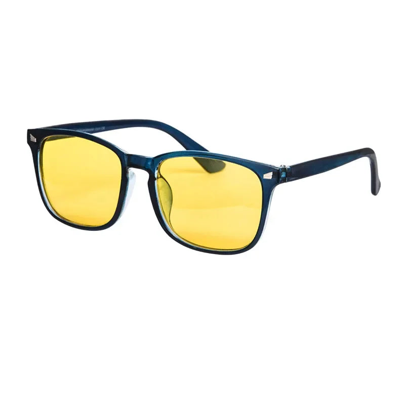Occhiali da uomo con blocco della luce blu occhiali da computer lenti trasparenti arancioni gialle occhiali azzurri occhiali da vista 3 gradi di blocco