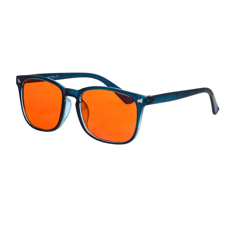 Occhiali da uomo con blocco della luce blu occhiali da computer lenti trasparenti arancioni gialle occhiali azzurri occhiali da vista 3 gradi di blocco