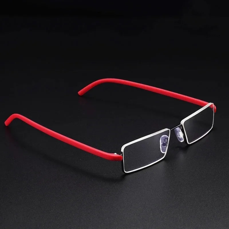 New TR90 Presbyopic Glasses Man Blue Light Reading Glasses Men Metal Square Glasses For Sight Plus Lenses +1.75+2.25+2.75