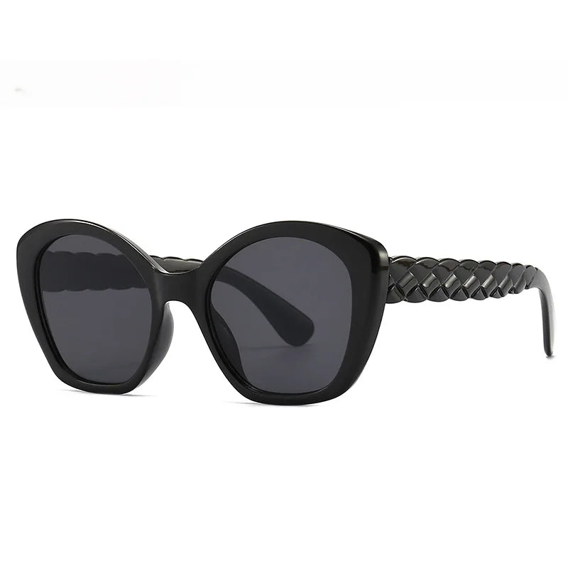 Rainbow Cat Eye Sunglasses for Women Designer Style Reflective Lenses Oversized Cateyes Shades Gafas de sol
