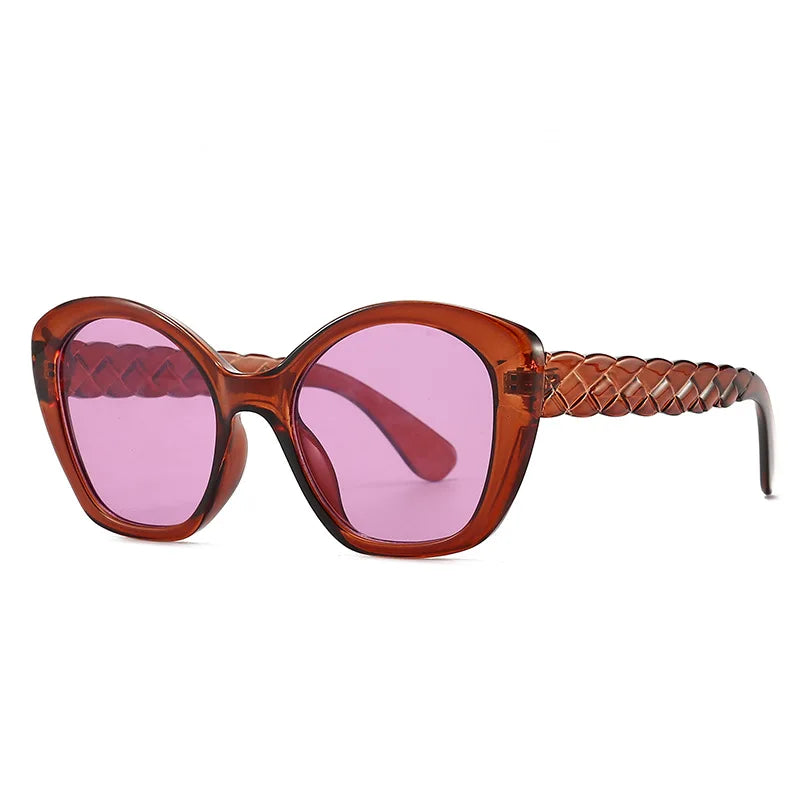Rainbow Cat Eye Sunglasses for Women Designer Style Reflective Lenses Oversized Cateyes Shades Gafas de sol
