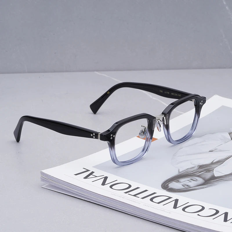 Retro Myopia Glasses Women Japanese Acetate Glasses Frame Men  Round Glasses Prescription Glasses Reading Glasses Women 785