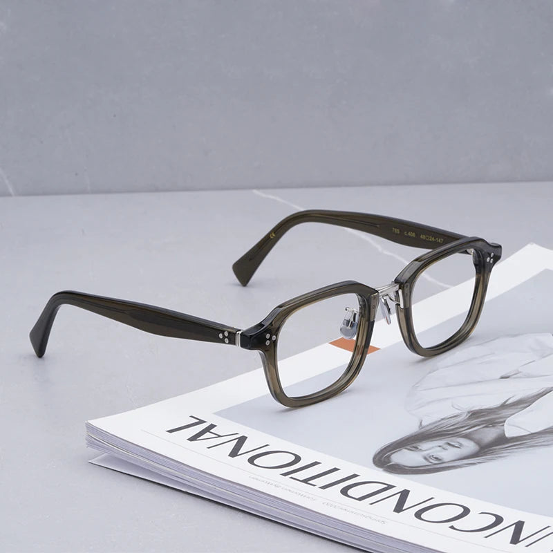 Retro Myopia Glasses Women Japanese Acetate Glasses Frame Men  Round Glasses Prescription Glasses Reading Glasses Women 785